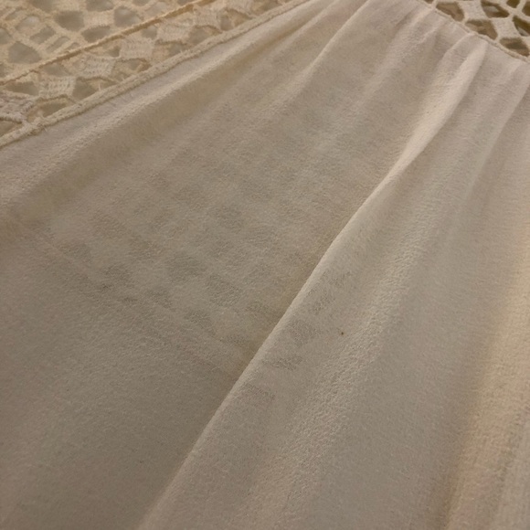 Joie Sheer Silk Top With Crochet Detail - Picture 5 of 10